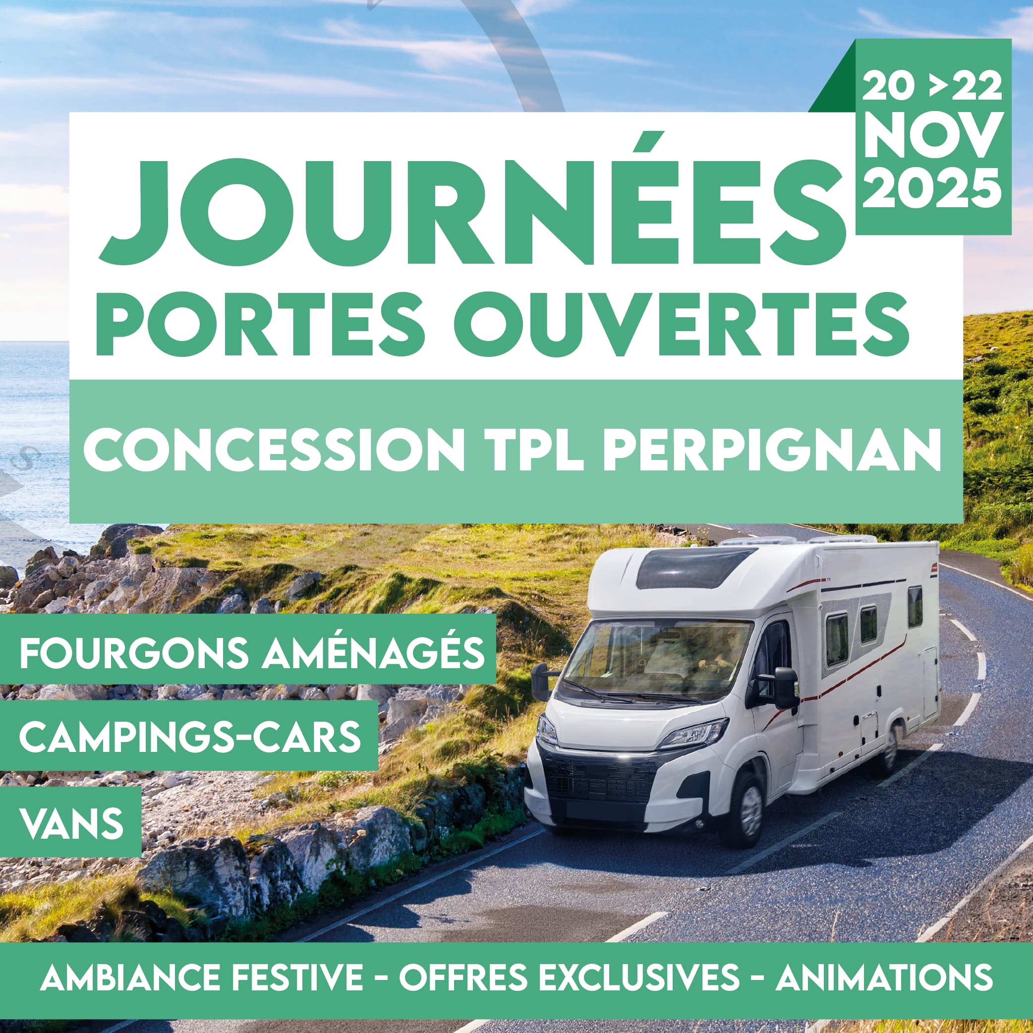 Journées Portes Ouvertes du 20 au 22 Novembre: trois jours de fête dans notre concession de Perpignan